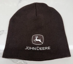 John Deere braune Beanie Wintermütze Einheitsgröße - Bild 1 von 6