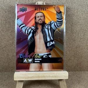 2024 Upper Deck Allure AEW Adam Cole #CF-1 Color Flow Red-Orange - Bild 1 von 2