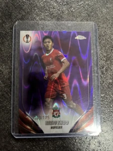 2024 Topps Chrome Uefa Club Competitions - Wataru Endo #170 Pink Lava Refractor - Picture 1 of 2