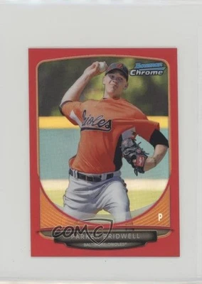 2013 Bowman Chrome Minis Red Refractor /10 Parker Bridwell #91 - Image 1 of 2