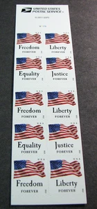 US Stamp Booklet Pane Scott# 4676b Flag, Justice & etc.  2012 MNH H371 - Picture 1 of 1