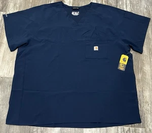Carhartt Mens Force Cross-Flex Modern Fit Chest Pocket V-Neck Top Mens 3XL NEW - Picture 1 of 10
