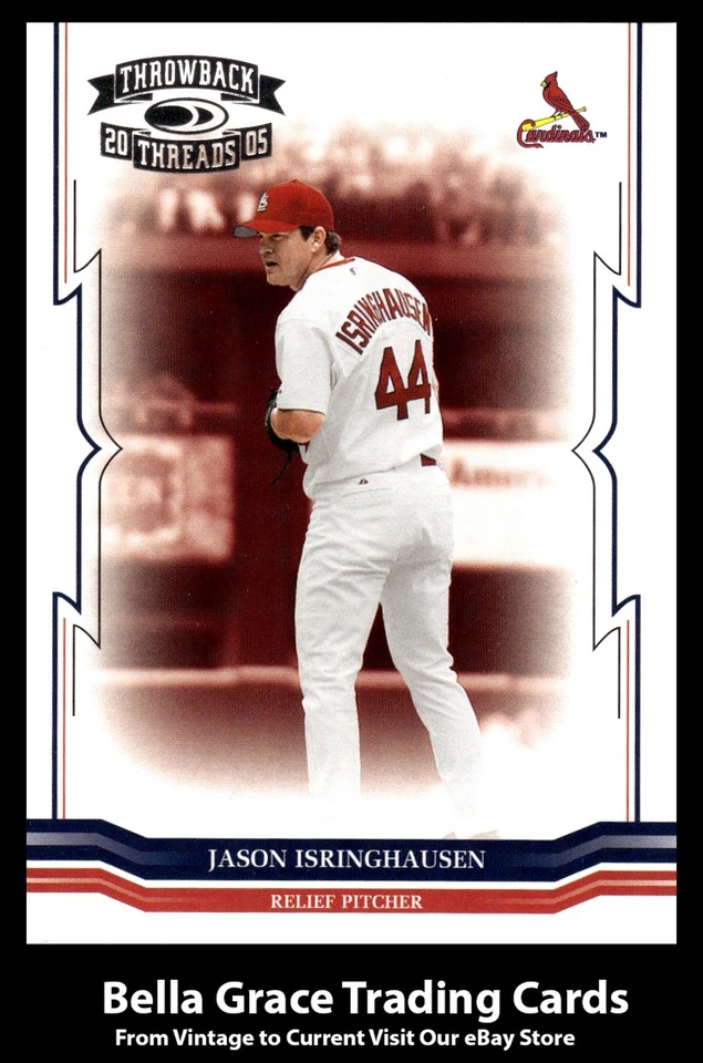2005 Donruss Throwback Threads Jason Isringhausen #187 St. Louis Cardinals MLB - Image 1 of 2