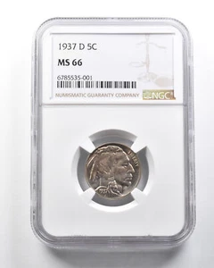 MS66 1937-D Indian Head Buffalo Nickel NGC *4133 - Picture 1 of 3