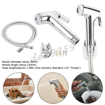 Bidet Brause Halter Set WC Handbrause Duschkopf Intim Hygiene Dusche für Spa Bad - Bild 1 von 4