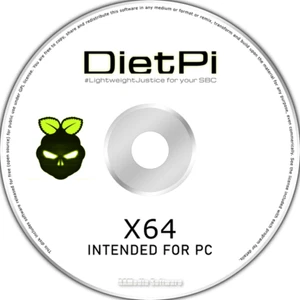 DietPi UEFI 64bit for PC Live Bootable Installation DVD Linux Operating System - Picture 1 of 2