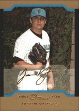 2004 Bowman Draft Gold #97 Jason Vargas Marlins NM-MT