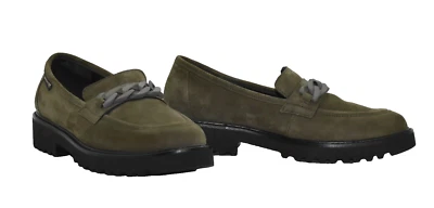 B0 Auth MEPHISTO Salka Loden Suede Chain Strap Lug Outsole Loafers Size 6.5 $369 - Image 1 of 4