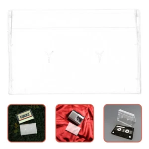 2 PCS Tape Storage Box Blank Voice Cassettes Organizers Clear Music - Afbeelding 1 van 12