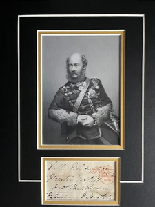 GEORGE BINGHAM - 3rd EARL LUCAN - CHARGE OF THE LIGHT BRIGADE - SIGNED DISPLAY - Picture 1 of 1