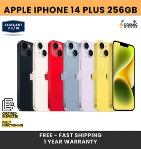 Apple iPhone 14 Plus 256GB Unlocked 5G (GSM + CDMA) - Excellent - Afbeelding 1 van 15
