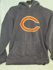 Boys size 14-16 Chicago Bears Navy Blue Hoodie, C Logo - Picture 1 of 7