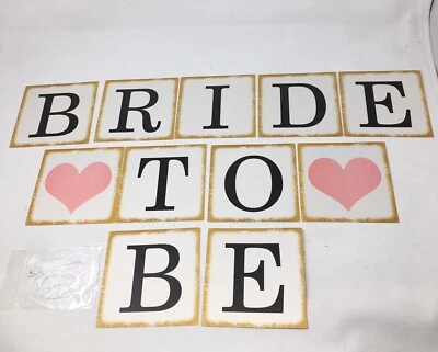 Bride To Be Banner Hen do Bridal Shower Decoration - Image 1 of 3