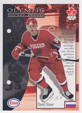 1997-98 ESSO OLYMPIC HOCKEY HEROES INSERT PAVEL BURE #38 TEAM RUSSIA