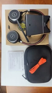 NIB Jabra Evolve 65 Stereo with Charging Station Wireless On-Ear Headset - Afbeelding 1 van 6