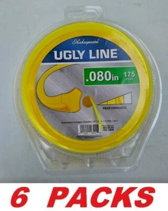 Shakespeare 0.08-in Spooled Trimmer Ugly Line (6 PACK 175-ft Per Spool)  - Picture 1 of 1