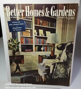 BETTER HOMES & GARDENS November 1944 -War Time Life With A General's Family - Picture 1 of 6