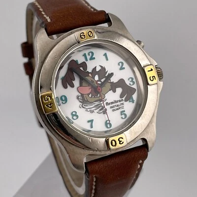 Reloj Armitron Taz 2200/175 Hombre Retroiluminación Marrón Correa Cuero Cuarzo Tres Manecillas Foto 1 de 4