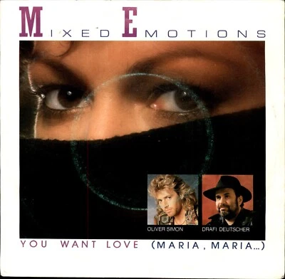 45" Single Vinyl - MIXED EMOTIONS - You want Love (Maria Maria) EMI 7" (53) - Bild 1 von 4