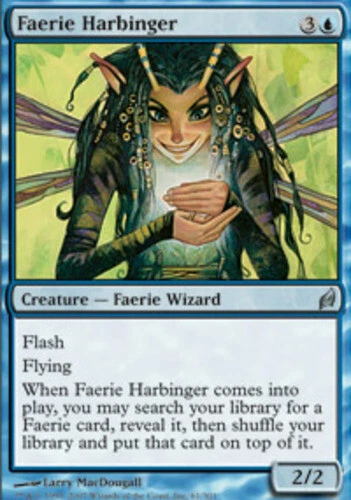 MTG - Faerie Harbinger - Lorwyn - NM, English Magic FLAT RATE SHIP - Image 1 of 1