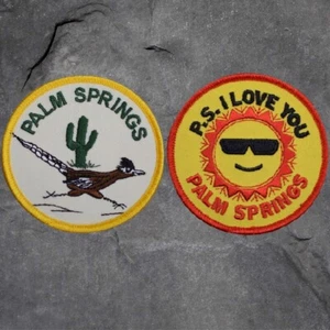 Palm Springs Patch Set - California, Roadrunner, Cactus, I Love You (Iron On) - Picture 1 of 1