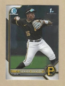 2022 Bowman Draft Chrome #BDC-130 TERMARR JOHNSON Pirates - Picture 1 of 2