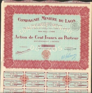 Compagnie Minière du LAOS (F) - Picture 1 of 1
