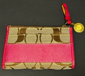 Coach Ausweisetui rosa braun hellbraun - Bild 1 von 8