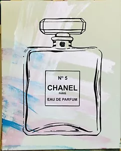Pop Art Contemporary Art Chanel Parfume Original Painting Mr Clever Art Show - Picture 1 of 1