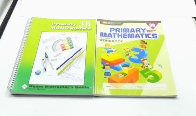 Singapore math Primary Mathematics Grade 3 Home Instructor & Workbook 3B - Image 1 of 4