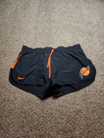 San Francisco Giants Running Shorts Medium Womens Black Nike Dri-Fit Drawstring Cover