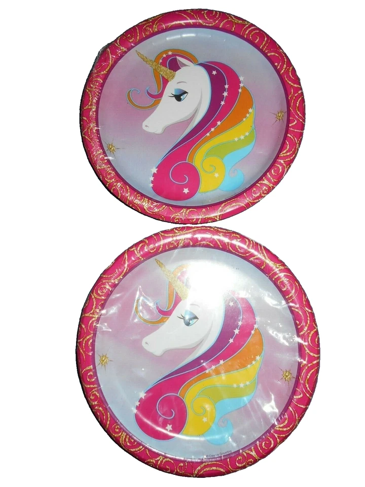Unicorn Two Packs Of 18 Each Party Plates - Image 1 of 1