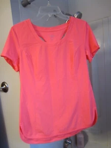 Pre-owned women's short sleeved active wear top Calvin KLein Size M hot pink - Picture 1 of 12