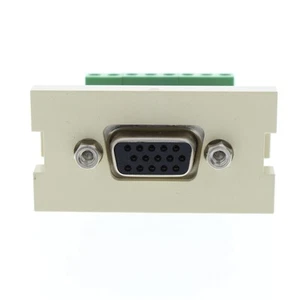 Leviton White HD15 Female to Screw Term 1-Unit MOS - Imagen 1 de 7