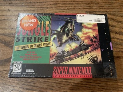 Jungle Strike (Super Nintendo SNES, 1991) - BRAND NEW - FACTORY SEALED - Image 1 of 4