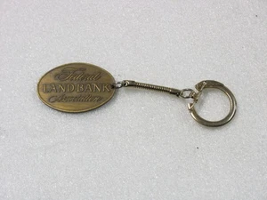 Golden Anniversary of the Federal Land Bank System Oval Bronze Keychain - Picture 1 of 3