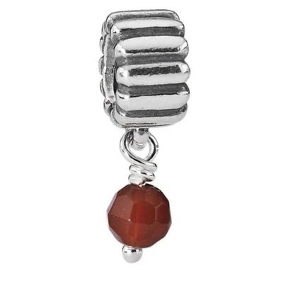 Pandora Plata Esterlina Cornalina Julio Cuelga Dije Cuentas 790166K Foto 1 de 4