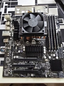 ASRock 970M Pro3 DDR3 RAM, AMD Fx-8320, 16 Gb Ram (80-MXGXE0-A1A12) Motherboard - Picture 1 of 6