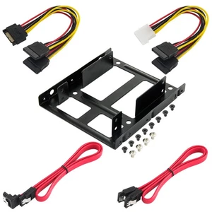 Poppstar Marco de montaje para SSD HDD Disco duro 2,5" a 3,5" incl. material de montaje - Imagen 1 de 4