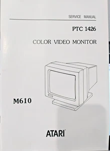 PTC 1426 Color Video Monitor Service Manual; Atari Falcon/ TT030 -Manual ONLY - Picture 1 of 2