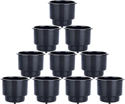 10Pcs Plastic Cup Drink Can Holder w/ Drain for Boat Car Marine RV Camper Truck — 第 1/4 张图片