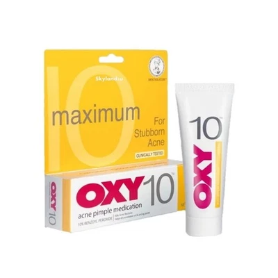 OXY 10 Maximum For Stubborn Acne Pimple Medication and Treatment 25g - Image 1 of 2