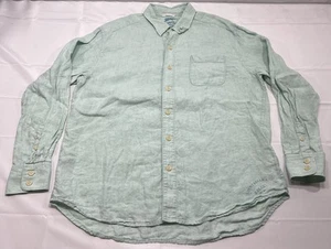 Tommy Bahama Relax Shirt Mens XL Green Linen Button Up Beach Casual Pocket - Picture 1 of 8