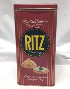 1986 Limited Edition Nabisco Ritz Crackers Blechdose 16 OZ Vintage Sammlerstück - Bild 1 von 12