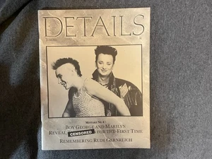 Details Magazine June 1985 Boy George Culture Club Fashion Shops Food NYC - Picture 1 of 3