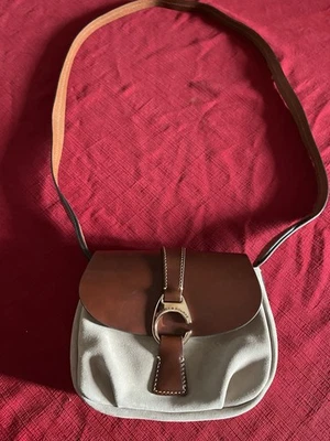 Dooney and Bourke suede small derby florentine crossbody flap bag - Image 1 of 4