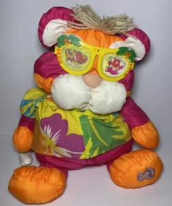 Vintage 1987 Fisher Price Tiger Wild Puffalumps Pink Orange Hawaiian Sunglasses - Picture 1 of 11