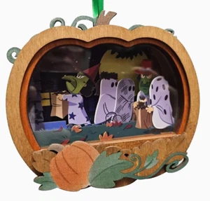 2024 Snoopy Peanuts Halloween It's the Great Pumpkin Light Wood 3D Battery Op - Picture 1 of 2