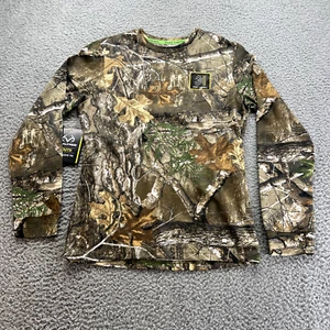 Realtree Camo Scent Control Youth XL Long Sleeve Hunting T-shirt - Picture 1 of 10