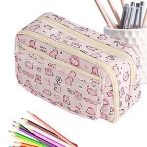 Cute Pencil Case For Kids Capybara Pen Bag Elementary School Girls Pencil Case - Picture 1 of 14